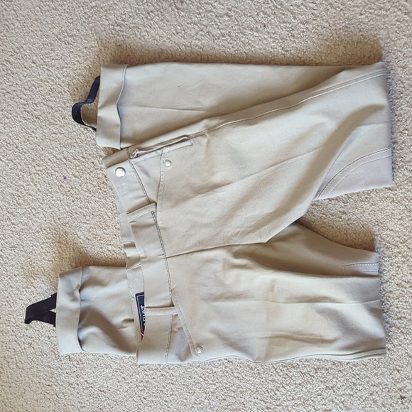 Ariat Light Brown Horseback Riding Pants Size 10 Girls - Picture 1 of 11